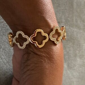Elegant Gold and Silver Bracelet